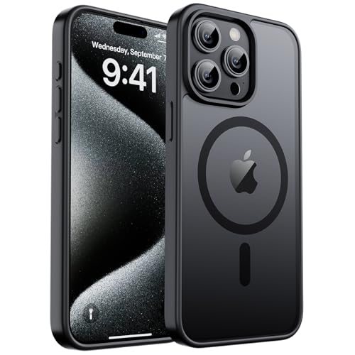 ZAPICA Magnetic Case for iPhone 15 Pro Max in Black